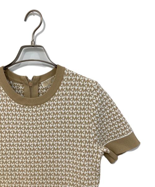 MICHAEL KORS（マイケルコース）MICHAEL KORS (マイケル・コース) 半袖ワンピース ベージュ サイズ:SIZE Sの古着・服飾アイテム