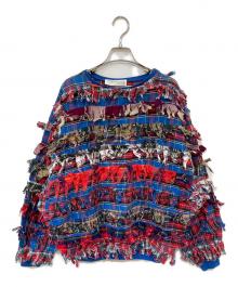 PAULA SWEET（ポーラスウィート）の古着「フリンジ プルオーバ」｜レッド