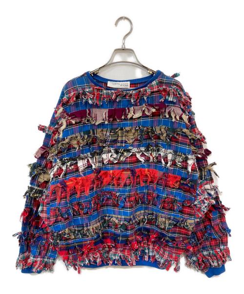 PAULA SWEET（ポーラスウィート）paula sweet (ポーラスウィート) フリンジ プルオーバ レッド サイズ:-の古着・服飾アイテム