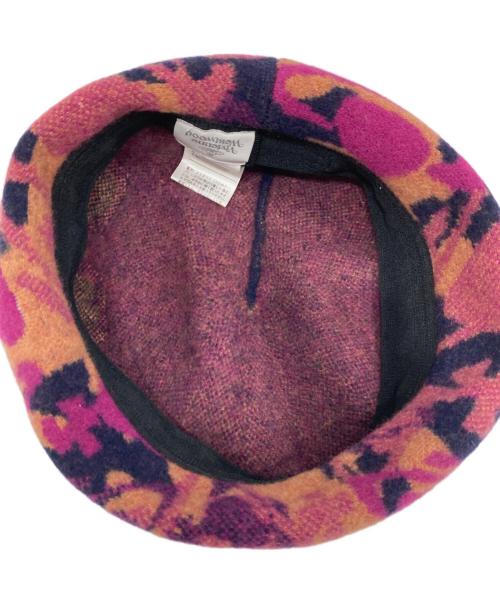 Vivienne Westwood（ヴィヴィアンウエストウッド）Vivienne Westwood (ヴィヴィアンウエストウッド) ベレー帽 ピンク サイズ:SIZE Mの古着・服飾アイテム