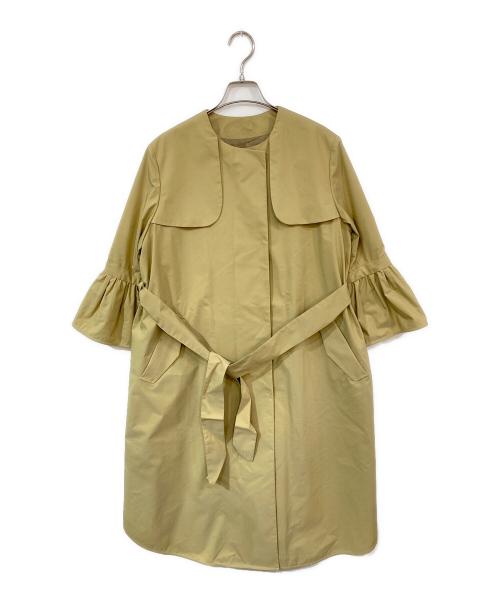 23区lab（ニジュウサンクラボ）23区lab (ニジュウサンクラボ) ノーカラーワンピース ベージュ サイズ:38の古着・服飾アイテム