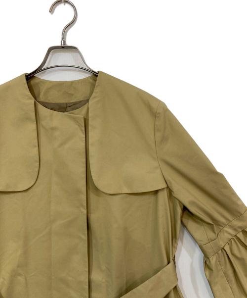 23区lab（ニジュウサンクラボ）23区lab (ニジュウサンクラボ) ノーカラーワンピース ベージュ サイズ:38の古着・服飾アイテム