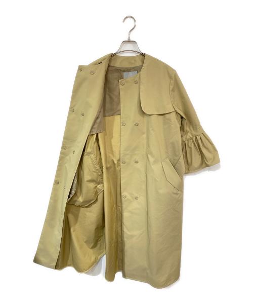 23区lab（ニジュウサンクラボ）23区lab (ニジュウサンクラボ) ノーカラーワンピース ベージュ サイズ:38の古着・服飾アイテム