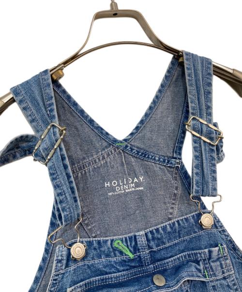 holiday（ホリデー）holiday (ホリデー) BIG DENIM OVER-ALL/ビッグデニムオーバーオール インディゴ サイズ:SIZE 00の古着・服飾アイテム