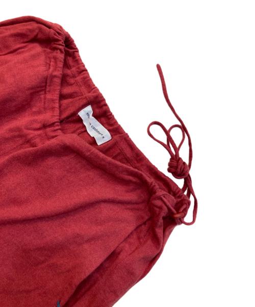 extreme cashmere（エクストリーム カシミア）extreme cashmere (エクストリーム カシミア) カシミヤパンツ レッド サイズ:不明の古着・服飾アイテム
