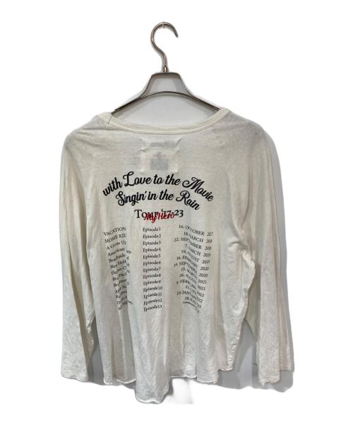 DAIRIKU（ダイリク）DAIRIKU (ダイリク) Tour Big Raglan Tee ホワイト サイズ:Ｍの古着・服飾アイテム