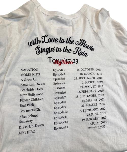 DAIRIKU（ダイリク）DAIRIKU (ダイリク) Tour Big Raglan Tee ホワイト サイズ:Ｍの古着・服飾アイテム