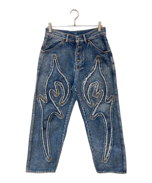 THUG CLUB（サグ クラブ）THUG CLUB (サグ クラブ) TRIBAL DENIM PANT/トライバルデニムパンツ インディゴ サイズ:SIZE 2の古着・服飾アイテム