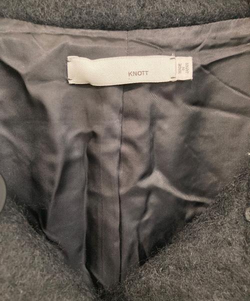 KNOTT（ノット）KNOTT (ノット) ウールシャギーコート ブラック サイズ:1の古着・服飾アイテム