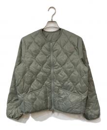 emmi atelier×TAION（エミアトリエ×タイオン）の古着「リバーシブルダウンジャケット」｜グリーン