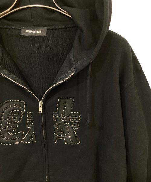 WIND AND SEA（ウィンダンシー）WIND AND SEA (ウィンダンシー) MONEY SEA ZIP UP SWEATSHIRT ブラック サイズ:SIZE L 未使用品の古着・服飾アイテム
