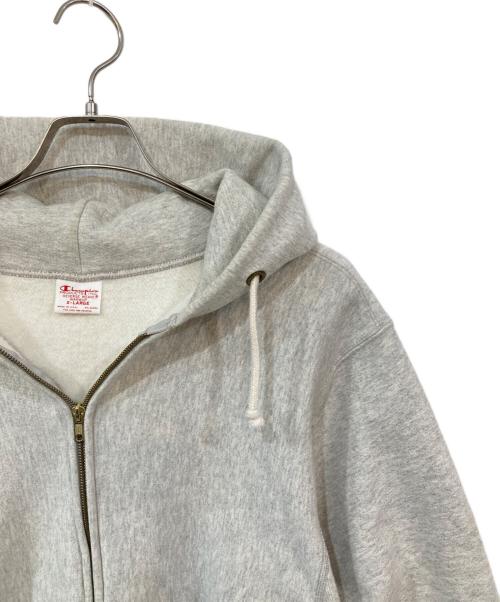 Champion REVERSE WEAVE（チャンピオン リバース ウィーブ）Champion REVERSE WEAVE (チャンピオン リバース ウィーブ) ジップパーカー グレー サイズ:XLの古着・服飾アイテム