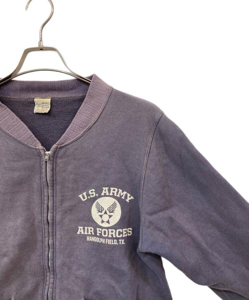 BUZZ RICKSON'S（バズリクソンズ）BUZZ RICKSON'S (バズリクソンズ) SET-IN ZIP SWEAT SHIRTS U.S. ARMY AIR FORCE/セットインジップスウェットシャツU.S.アーミーエアフォース ナス紺 サイズ:SIZE Lの古着・服飾アイテム