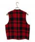 FILSON (フィルソン) MACKINAW WOOL VEST レッド×ブラック サイズ:M：13000円