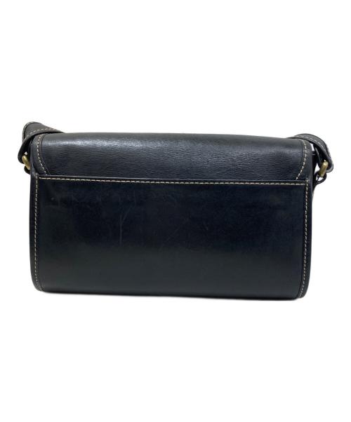 Vivienne Westwood（ヴィヴィアンウエストウッド）Vivienne Westwood (ヴィヴィアンウエストウッド) オーブ レザーフラップショルダーバッグ ブラックの古着・服飾アイテム