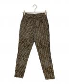 FENDIフェンディ）の古着「ズッカ柄パンツ」｜ブラウン