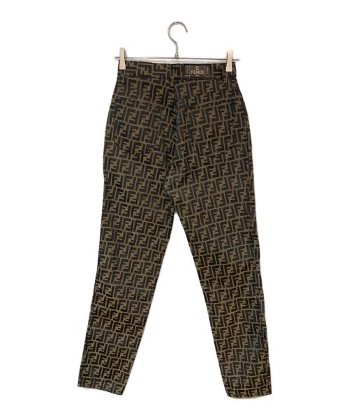 FENDI（フェンディ）FENDI (フェンディ) ズッカ柄パンツ ブラウン サイズ:SIZE 29インチの古着・服飾アイテム