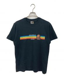 A BATHING APE（アベイシングエイプ）の古着「プリントTシャツ」｜ブラック