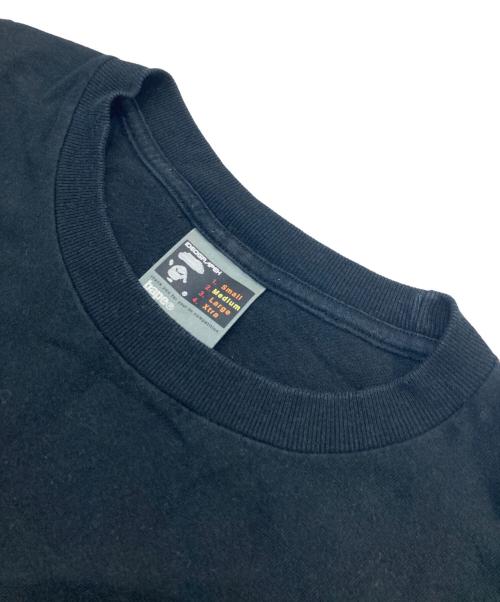 A BATHING APE（アベイシングエイプ）A BATHING APE (アベイシングエイプ) プリントTシャツ ブラック サイズ:SIZE Mの古着・服飾アイテム