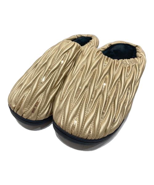 SUBU（スブ）SUBU (スブ) Banquet スパンコール ミュール ゴールド サイズ:28～29.5 未使用品の古着・服飾アイテム