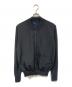 FRED PERRY（フレッドペリー）の古着「TEXTURE MIX BOMBER NECK KNIT JACKET/テクスチャーミックスボンバーネックニットジャケット」｜ブラック