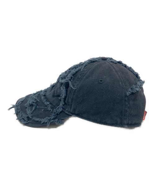 DIESEL（ディーゼル）DIESEL (ディーゼル) ダメージデザインキャップ ブラックの古着・服飾アイテム