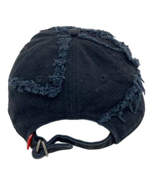 DIESEL（ディーゼル）DIESEL (ディーゼル) ダメージデザインキャップ ブラックの古着・服飾アイテム