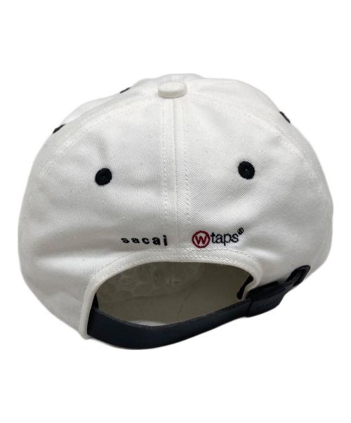 sacai（サカイ）sacai (サカイ) WTAPS (ダブルタップス) Cotton Twill Cap/コットンツウィルキャップ ホワイト×ブラックの古着・服飾アイテム