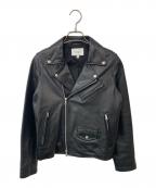 BEAUTY&YOUTHビューティーアンドユース）の古着「BY シープレザー ライダースジャケット」｜ブラック