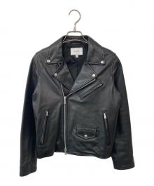 BEAUTY&YOUTH（ビューティーアンドユース）の古着「BY シープレザー ライダースジャケット」｜ブラック