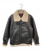 ALPHAアルファ）の古着「B-3フェイクムートンフライトジャケット」｜ブラウン
