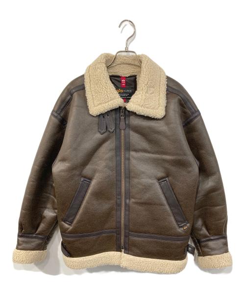 ALPHA（アルファ）ALPHA (アルファ) フライトジャケット ブラウン サイズ:SIZE Mの古着・服飾アイテム