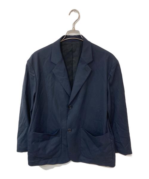 MARGARET HOWELL（マーガレットハウエル）MARGARET HOWELL (マーガレットハウエル) FINE WOOL POPLIN JACKET ネイビー サイズ:SIZE Lの古着・服飾アイテム