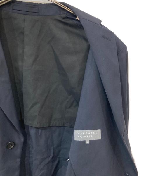 MARGARET HOWELL（マーガレットハウエル）MARGARET HOWELL (マーガレットハウエル) FINE WOOL POPLIN JACKET ネイビー サイズ:SIZE Lの古着・服飾アイテム