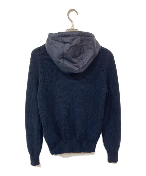 MONCLER（モンクレール）MONCLER (モンクレール) ニット切替ダウンジャケット ネイビー サイズ:Sの古着・服飾アイテム