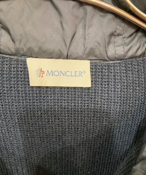 MONCLER（モンクレール）MONCLER (モンクレール) ニット切替ダウンジャケット ネイビー サイズ:Sの古着・服飾アイテム
