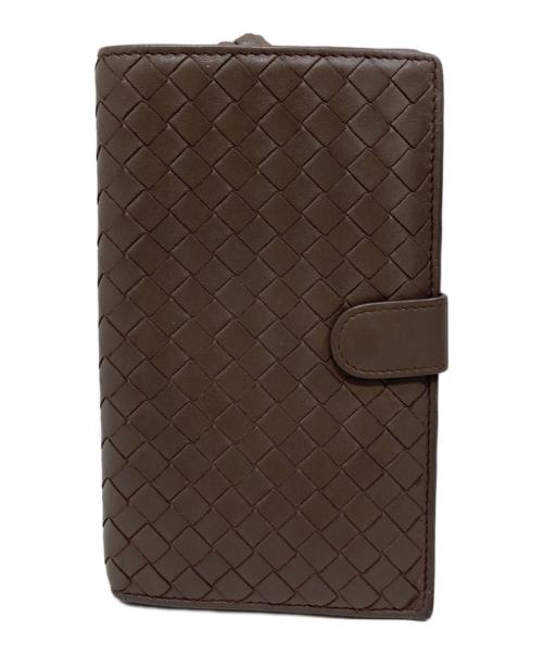BOTTEGA VENETA（ボッテガベネタ）BOTTEGA VENETA (ボッテガベネタ) イントレチャートウォレット ブラウンの古着・服飾アイテム