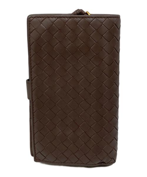 BOTTEGA VENETA（ボッテガベネタ）BOTTEGA VENETA (ボッテガベネタ) イントレチャートウォレット ブラウンの古着・服飾アイテム