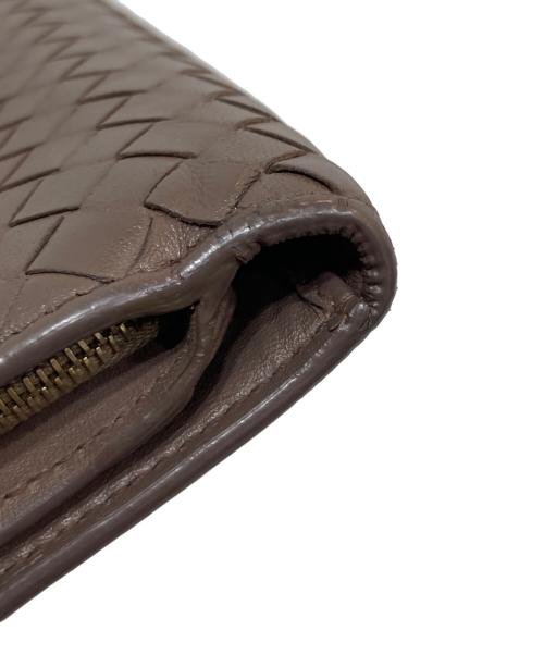 BOTTEGA VENETA（ボッテガベネタ）BOTTEGA VENETA (ボッテガベネタ) イントレチャートウォレット ブラウンの古着・服飾アイテム
