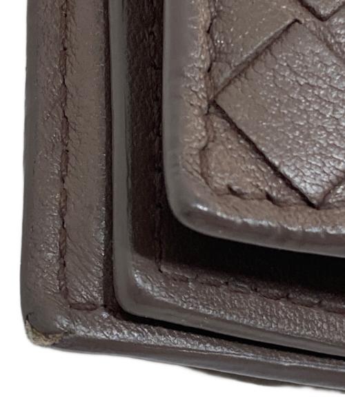 BOTTEGA VENETA（ボッテガベネタ）BOTTEGA VENETA (ボッテガベネタ) イントレチャートウォレット ブラウンの古着・服飾アイテム