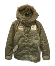 Hysteric Glamour（ヒステリックグラマー）の古着「N-3Bタイプファー付きフライトジャケット」｜カーキ