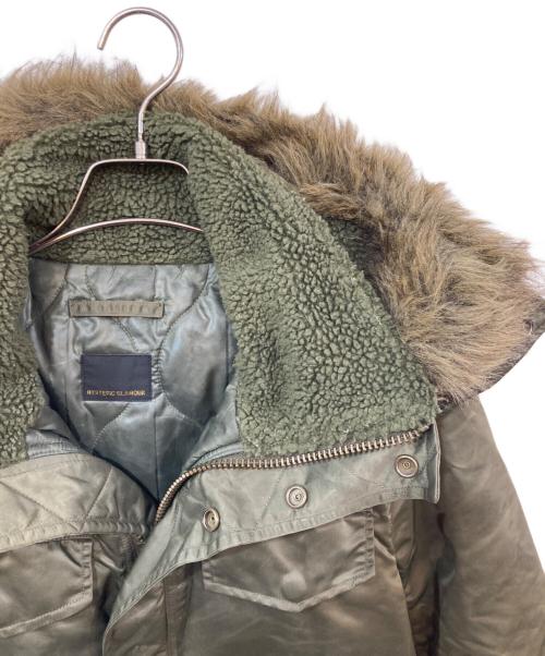 Hysteric Glamour（ヒステリックグラマー）Hysteric Glamour (ヒステリックグラマー) N-3Bタイプファー付きフライトジャケット カーキ サイズ:ｓの古着・服飾アイテム