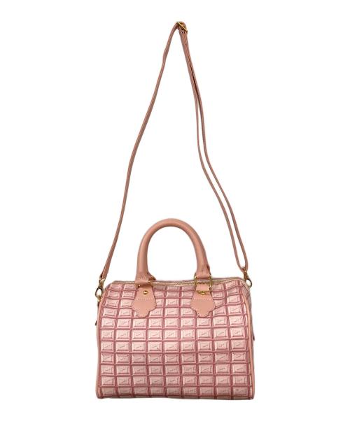 Q-pot.（キューポット）Q-pot. (キューポット) ストロベリーチョコレート ミニボストンバッグ ピンクの古着・服飾アイテム