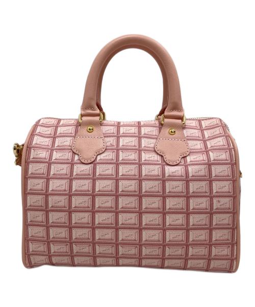 Q-pot.（キューポット）Q-pot. (キューポット) ストロベリーチョコレート ミニボストンバッグ ピンクの古着・服飾アイテム