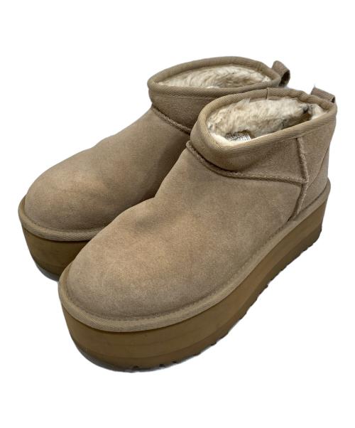 UGG（アグ）UGG (アグ) Classic Ultra Mini Platform/クラシックウルトラミニプラットフォーム ベージュ サイズ:SIZE 23cmの古着・服飾アイテム
