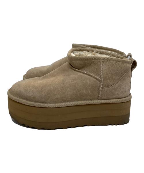 UGG（アグ）UGG (アグ) Classic Ultra Mini Platform/クラシックウルトラミニプラットフォーム ベージュ サイズ:SIZE 23cmの古着・服飾アイテム