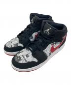 NIKEナイキ）の古着「ハイカットスニーカー」｜ブラック×レッド