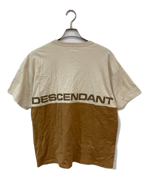 DESCENDANT（ディセンダント）DESCENDANT (ディセンダント) プリントTシャツ ベージュ サイズ:SIZE2の古着・服飾アイテム