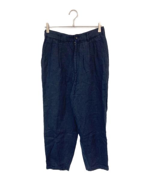 COMME des GARCONS（コムデギャルソン）COMME des GARCONS (コムデギャルソン) リネンパンツ ネイビー サイズ:SIZE Sの古着・服飾アイテム