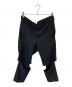 BLACK COMME des GARCONS（ブラックコムデギャルソン）の古着「ポリ縮絨カッティングパンツ」｜ブラック